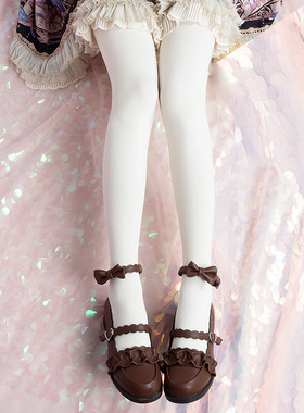 天鹅绒连裤袜白丝袜纯欲JK女日系黑丝打底裤春秋性感舞蹈袜