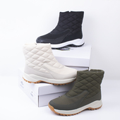 抗寒零下外贸尾货出韩国加绒保暖拉链户外防滑高帮东北雪地靴女