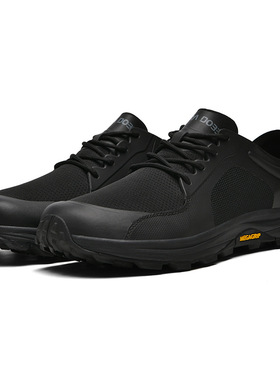 售168$春夏4E宽楦轻便厚底网面透气缓震户外徒步越野男女白色跑鞋