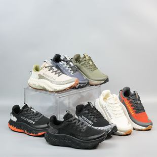 Traceable外贸透气减震情侣厚底户外登山徒步越野男女跑鞋6655