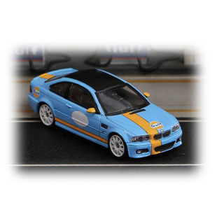 Street Weapon SW 1:64 E46 M3 Gulf 海湾涂装 合金汽车模型 摆件