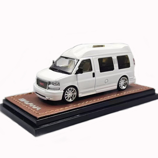 GOC 1/64 GMC 萨瓦纳SAVANA 商务车房车MPV 合金汽车模型收藏摆件