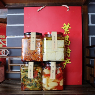 繁昌特产老许多种口味下饭菜香菜徽竹萝卜干腐乳生姜香辣原味礼盒
