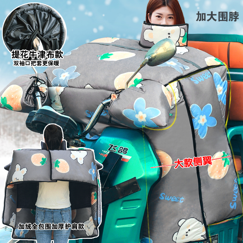 冬季加绒加厚保暖防水电动三轮车