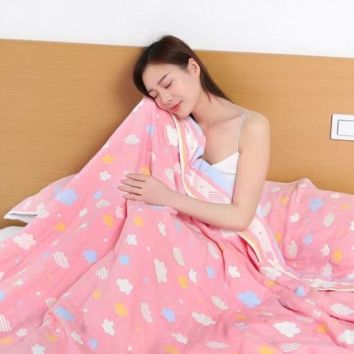 幼儿园专用六层纱布午睡小被子棉