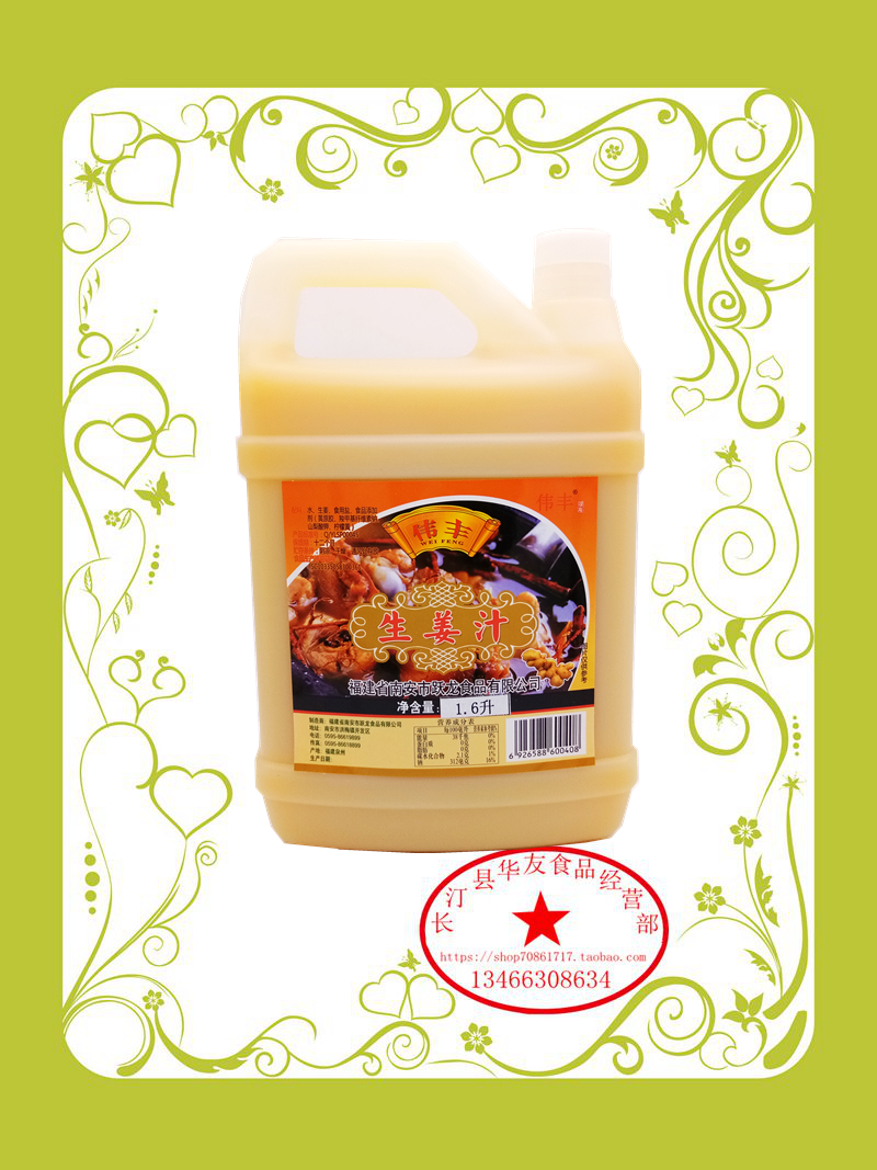 跃龙生姜汁伟丰生姜汁福建1.6升