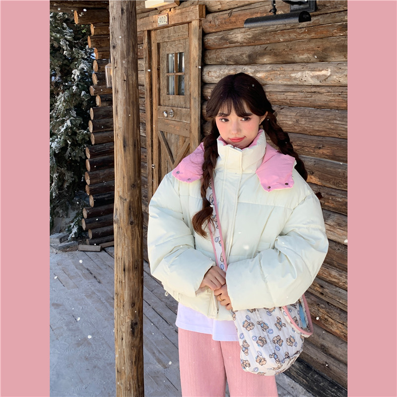 慵懒风少女感棉服外套