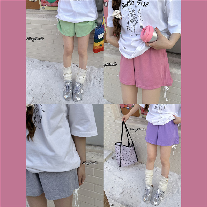 百搭短裤运动休闲阔腿