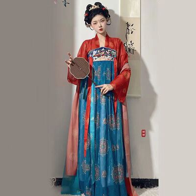 唐制汉服出租复原款齐胸襦裙