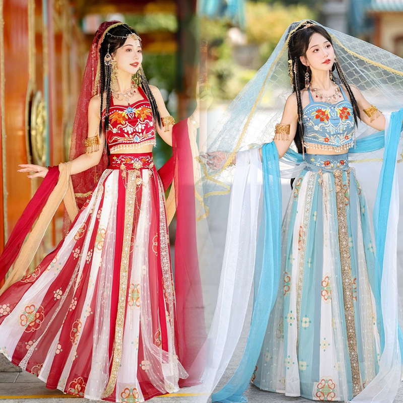 出租敦煌异域风整套舞蹈演出服装