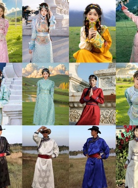 蒙古族服装出租2025新款少数民族服装蒙古公主旅拍摄影旅拍租赁