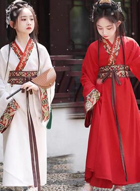 出租儿童战国袍女童汉服演出服