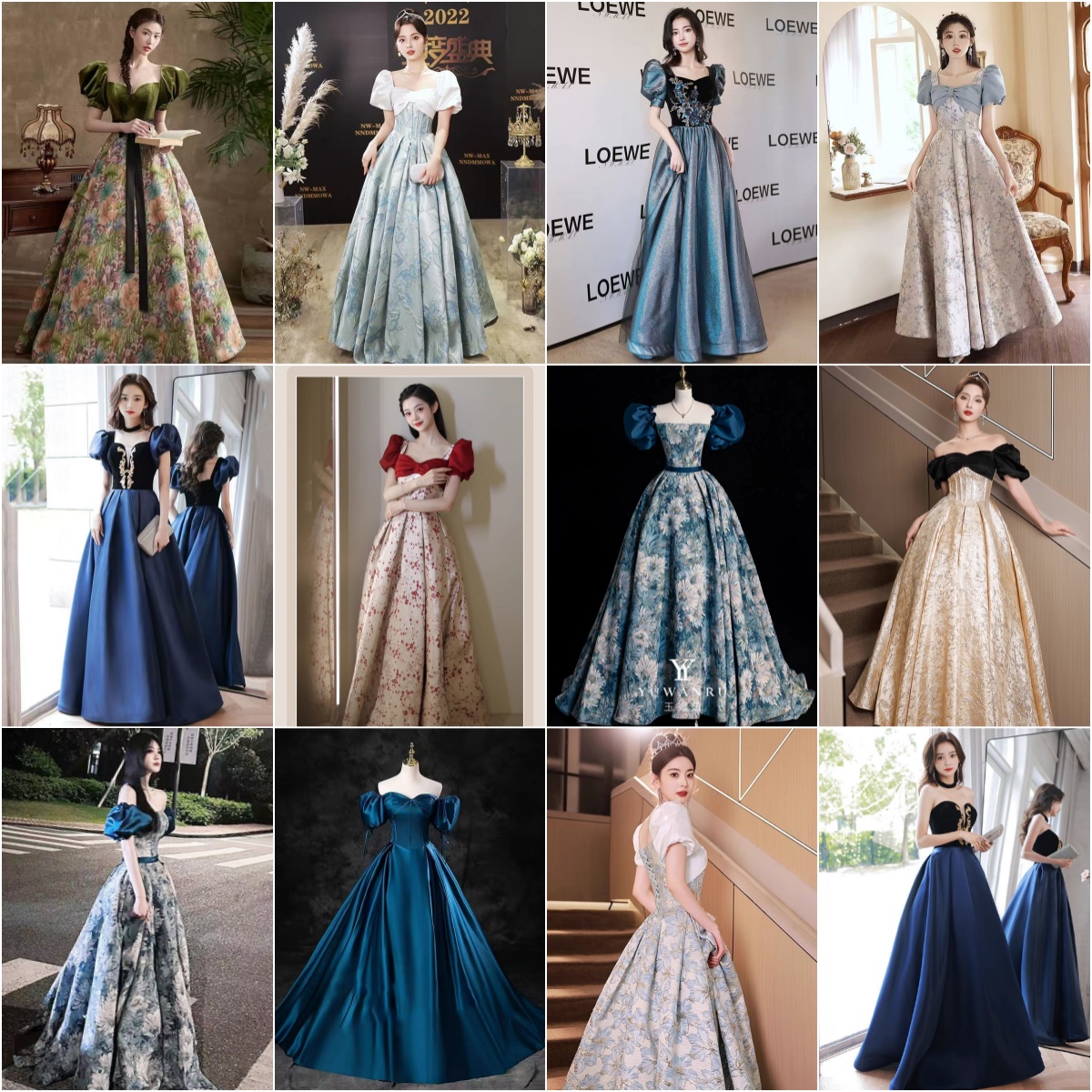 姐妹团出租红色鱼尾晚礼服