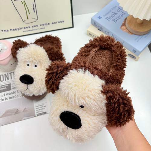 玉暖宝秋冬棉拖居家保暖情侣卡通