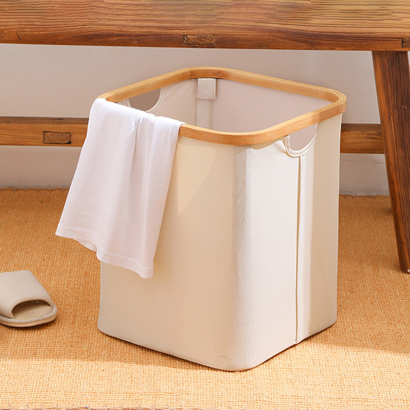 自然而然加厚牛津布脏衣篮家用折叠内衣玩具收纳筐杂物储物收纳篮