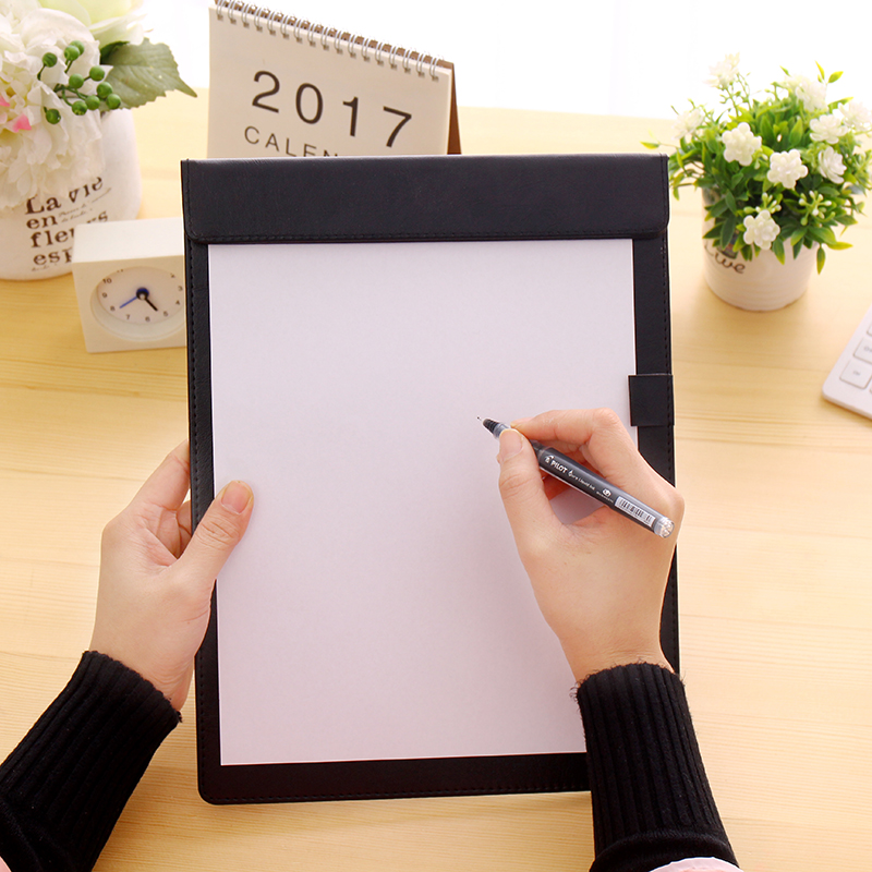 皮面学生书写试卷签字板定制