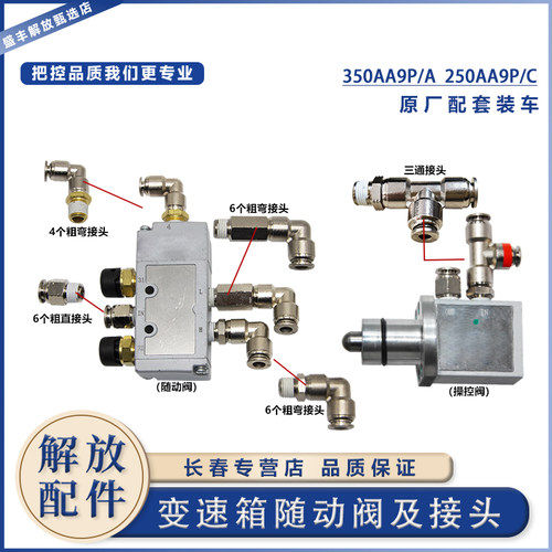 一汽解放J6P变速箱随动阀接头