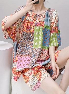 2025年新款女士睡衣夏季薄款棉绸