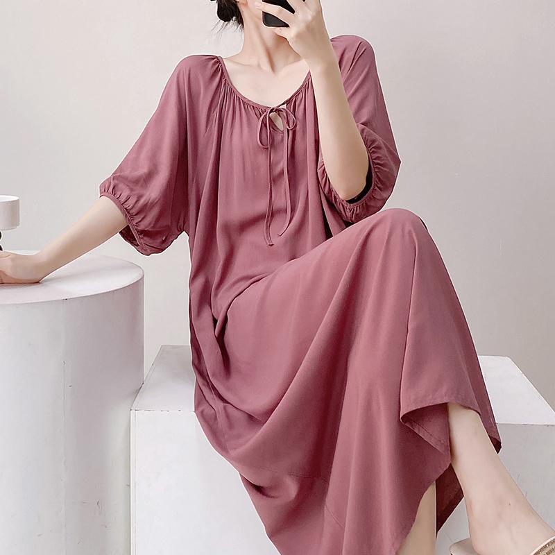 无注册商标新中式棉绸睡裙