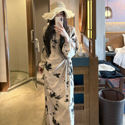 睡裙女春夏季棉绸宽松大码