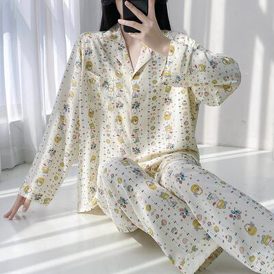 绵绸甜美睡衣女士家居服