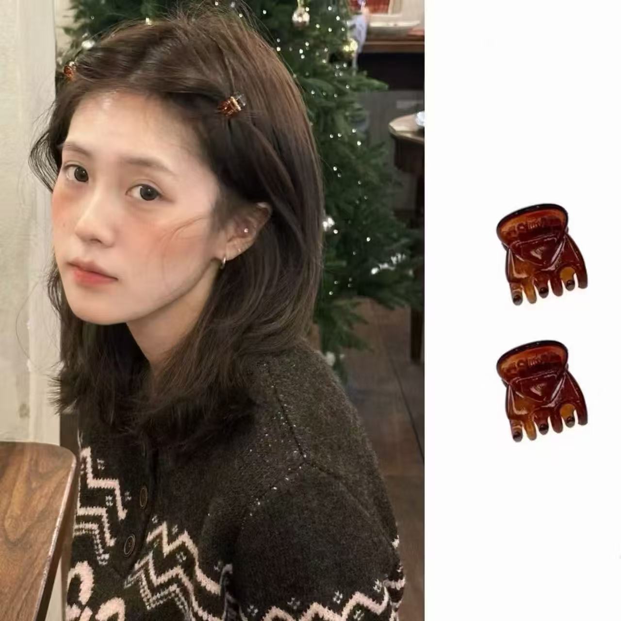 高级感发夹前额碎发抓夹刘海夹