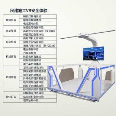 吊篮故障伤害材料滑坡伤害VR体验墙体倾覆伤害汽车吊倾覆伤害