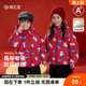 新款 儿童红色棉服冬季 棉花堂童装 连帽加厚棉袄拜年服外套 新年