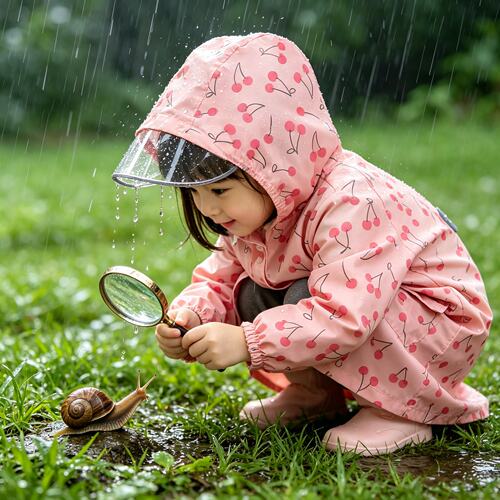 日系儿童雨衣男童女童小学生专用全身防水宝宝幼儿园雨披轻薄速干