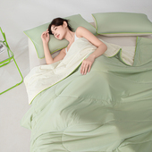 夏天冰丝凉感夏被空调被夏季 冰丝夏凉被单双人可机洗薄款 夏被大豆