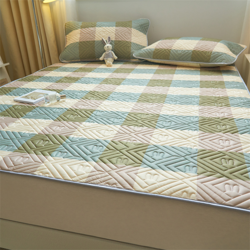 凉感床席垫夏季乳胶床笠加厚冰丝防滑床罩席梦思床垫保护套防尘罩