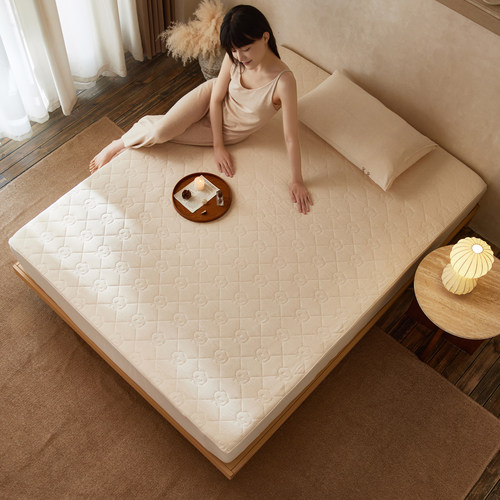 日式A类儿童可水洗棉花棉麻床垫