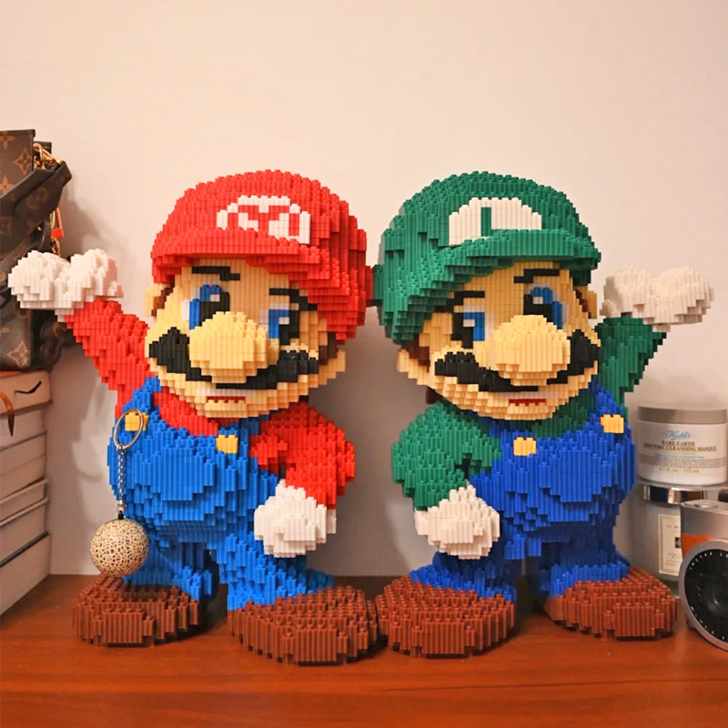 【雯雯送莎莎同款马里奥】超级马里奥积木拼图儿童玩具礼物送女生,玩具/童车/益智/积木/模型,普通塑料积木,淘宝优惠券,粉丝福利购,淘宝优惠卷