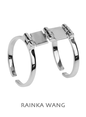 原创设计风镀金可调节佩戴戒指