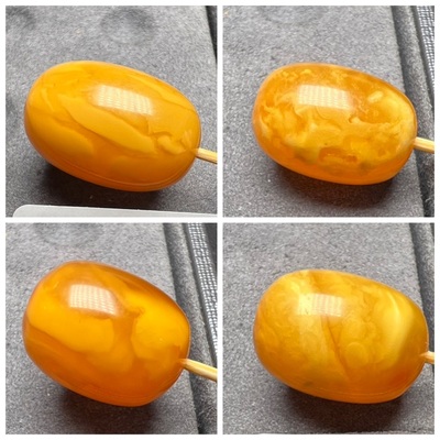 一物一图原矿纯天然老蜜蜡散珠桶珠12/18枣珠手链项链佛珠配饰DIY