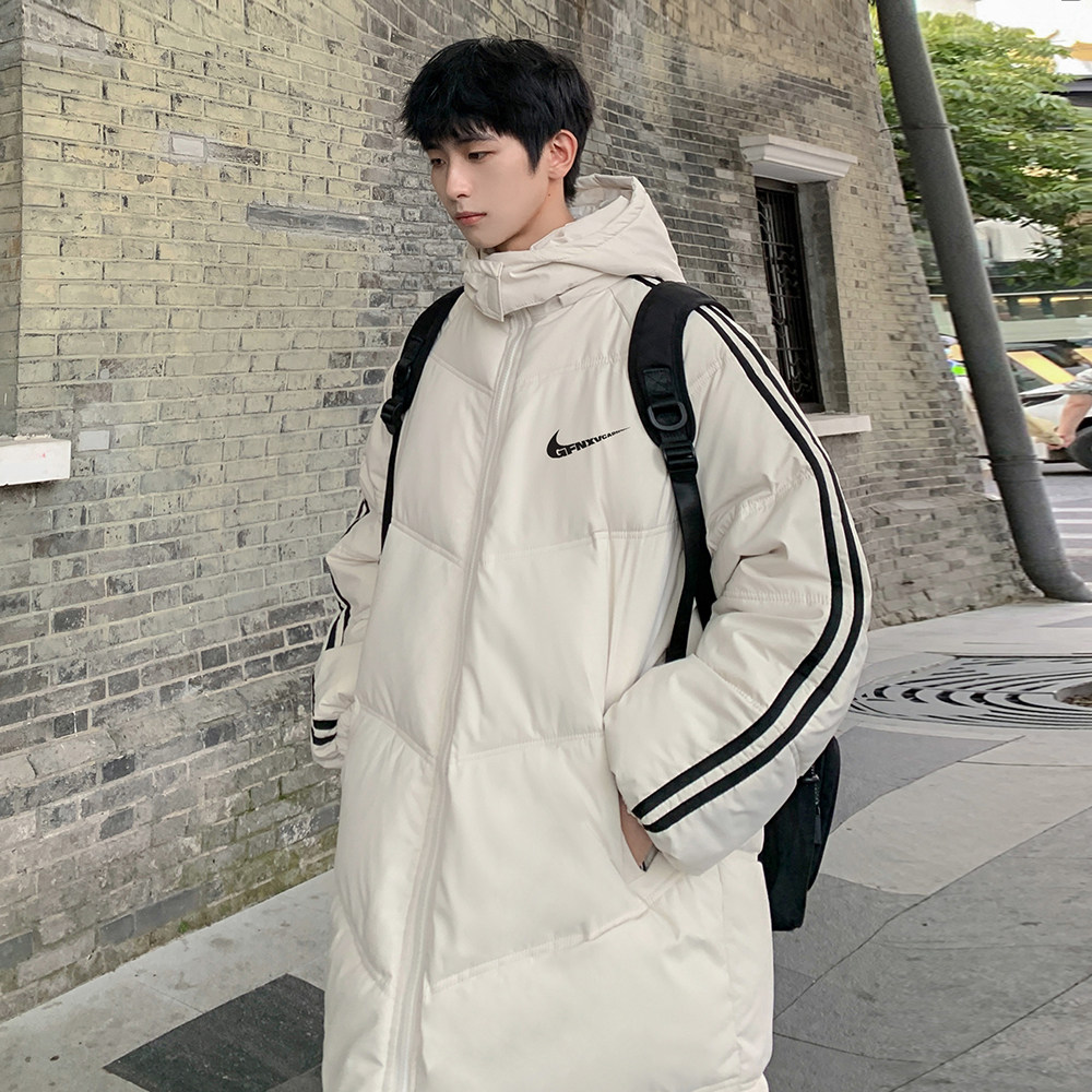 2023冬装新款韩版港风中长款羽绒棉衣外套加厚连帽棉服Y2207-P120,男装棉衣,电商A486