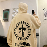 重磅华棉欧美式嘻哈潮流发泡印花宽松连帽卫衣W358-P55，男装卫衣，电商A486