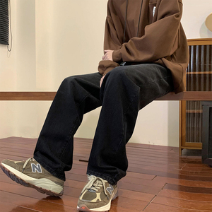 2023春季美式潮牌高街宽松直筒水洗牛仔裤男阔腿长裤 K201-P50图片