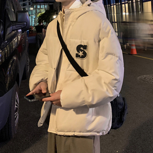 2023冬装新款韩版港风宽松棉衣外套加厚保暖连帽棉服 Y6006-P85图片