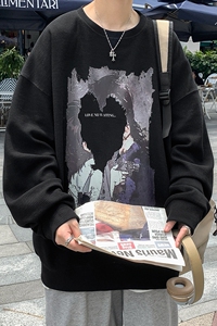 2023春装新款美式印花潮流圆领卫衣外套 W168-P35图片
