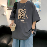 220克重磅美式潮牌宽松短袖t恤T880-P28直播供应280克高品质P35，男装T恤，电商A486