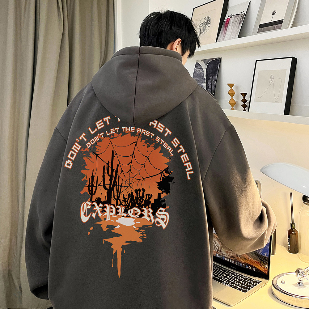 重磅华棉 2023春装美式潮牌卡通宽松连帽卫衣外套 W657-P50图片