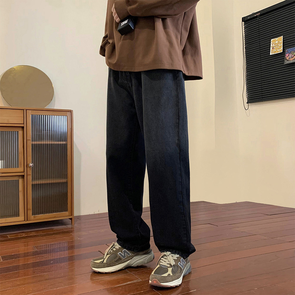 2023春季美式潮牌高街宽松直筒水洗牛仔裤男阔腿长裤K201-P50,男装牛仔裤,电商A486