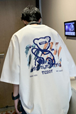2023夏装新款潮牌卡通印花宽松短袖t恤韩版ins半袖上衣T288-P25，男装T恤，电商A486