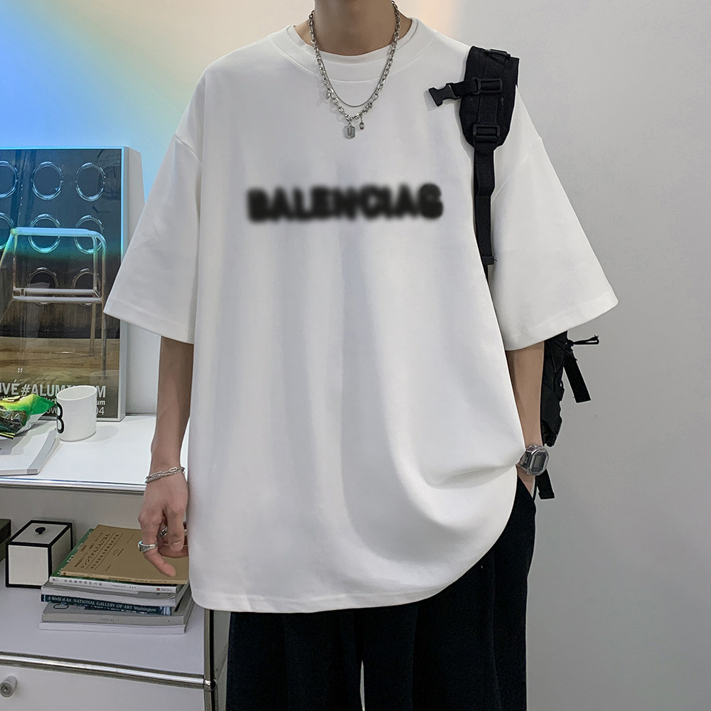 数据超好抖音重磅210克棉潮牌印花宽松短袖t恤T518-P25,男装T恤,电商A486