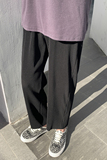 K06-P502023春夏季垂感舒适透气休闲裤宽松阔腿男士九分裤，男装休闲裤，电商A486