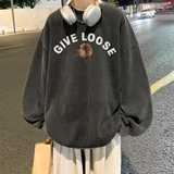重磅华棉美式做旧水洗复古印花潮流圆领卫衣外套W290-P60，男装卫衣，电商A486