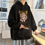 重磅华棉2023春装美式潮牌卡通宽松连帽卫衣外套W685-P50，男装卫衣，电商A486