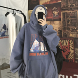 2023秋装新款美式潮牌高街宽松连帽印花字母卫衣外套W131-P35，男装卫衣，电商A486