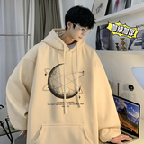 500g重磅冬装加绒加厚潮牌美式宽松连帽印花卫衣外套W578-P50，男装卫衣，电商A486